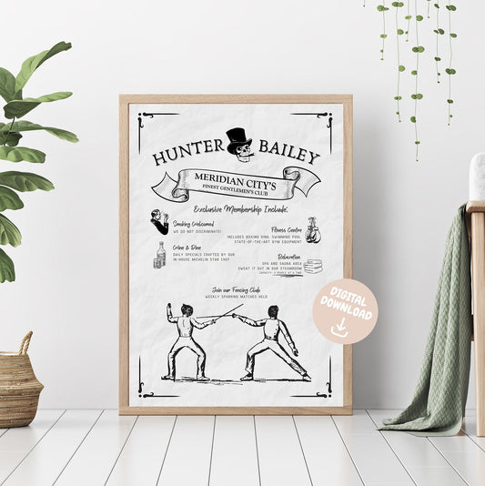 Hunter-Bailey Gentlemen's Club (Steamroom Inspired) | Digital Download